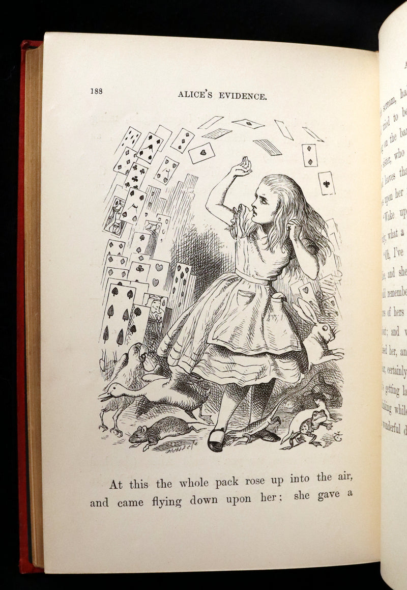 1883 Rare with John Tenniel Signature - Alice's Adventures in Wonderland by Lewis Carroll.