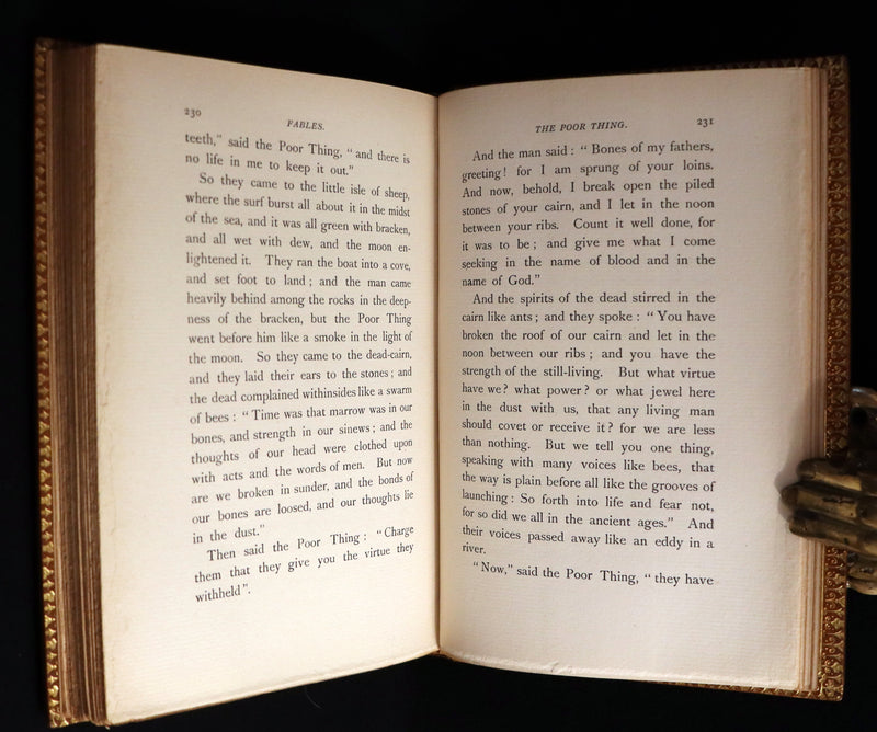 1896 Rare Book bound by Zaehnsdorf - The Strange Case of Dr Jekyll and Mr Hyde with Other Fables by Stevenson.