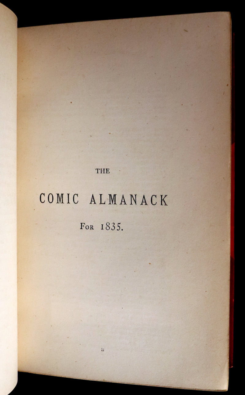 1880 Fine Bayntun Binding set - Cruikshank's Comic Almanack with Many Hundred Illustrations.