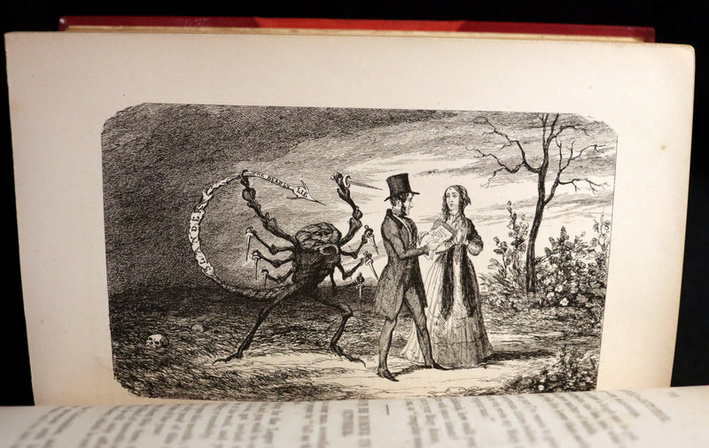 1880 Fine Bayntun Binding set - Cruikshank's Comic Almanack with Many Hundred Illustrations.
