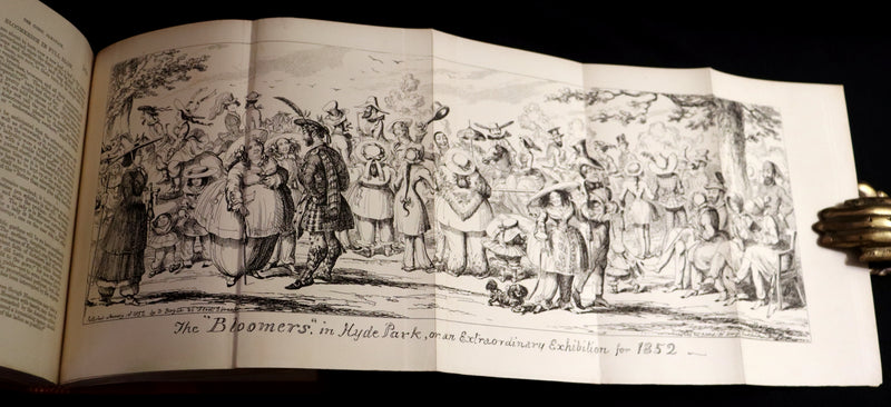 1880 Fine Bayntun Binding set - Cruikshank's Comic Almanack with Many Hundred Illustrations.