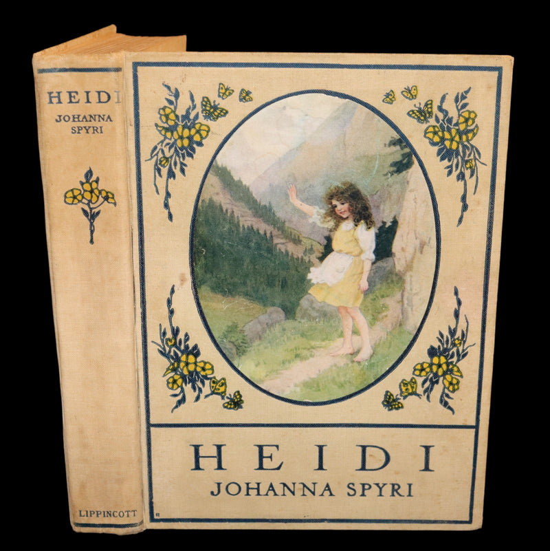 1919 Rare Book - HEIDI by Johanna Spyri illustrated in color by Maria L. Kirk. The Gift Edition.