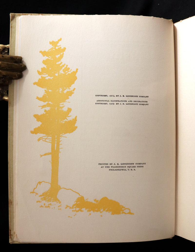 1919 Rare Book - HEIDI by Johanna Spyri illustrated in color by Maria L. Kirk. The Gift Edition.
