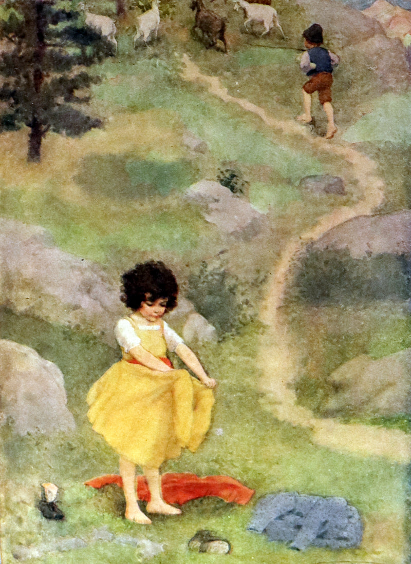 1919 Rare Book - HEIDI by Johanna Spyri illustrated in color by Maria L. Kirk. The Gift Edition.