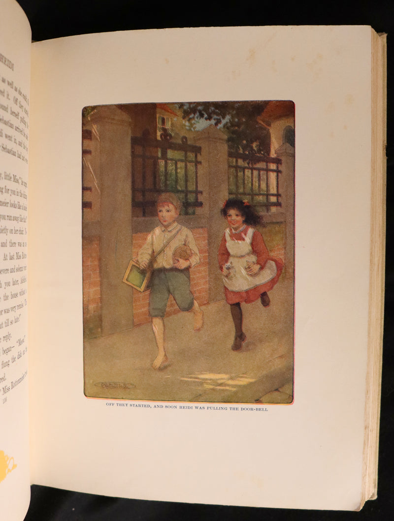 1919 Rare Book - HEIDI by Johanna Spyri illustrated in color by Maria L. Kirk. The Gift Edition.
