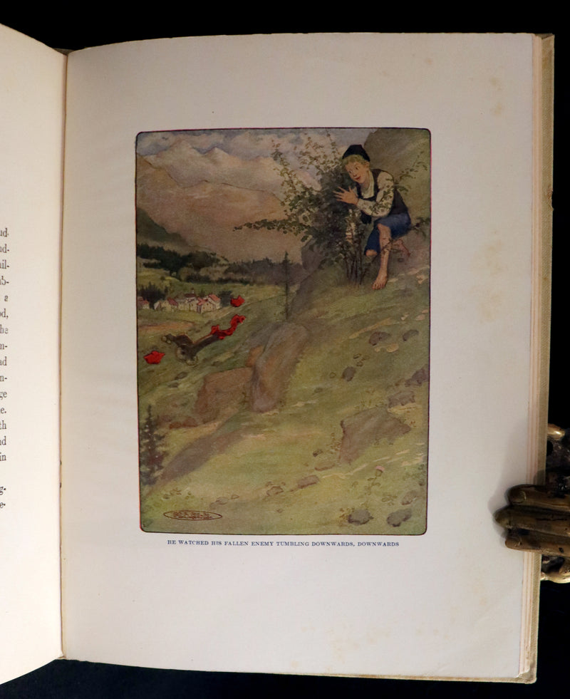 1919 Rare Book - HEIDI by Johanna Spyri illustrated in color by Maria L. Kirk. The Gift Edition.