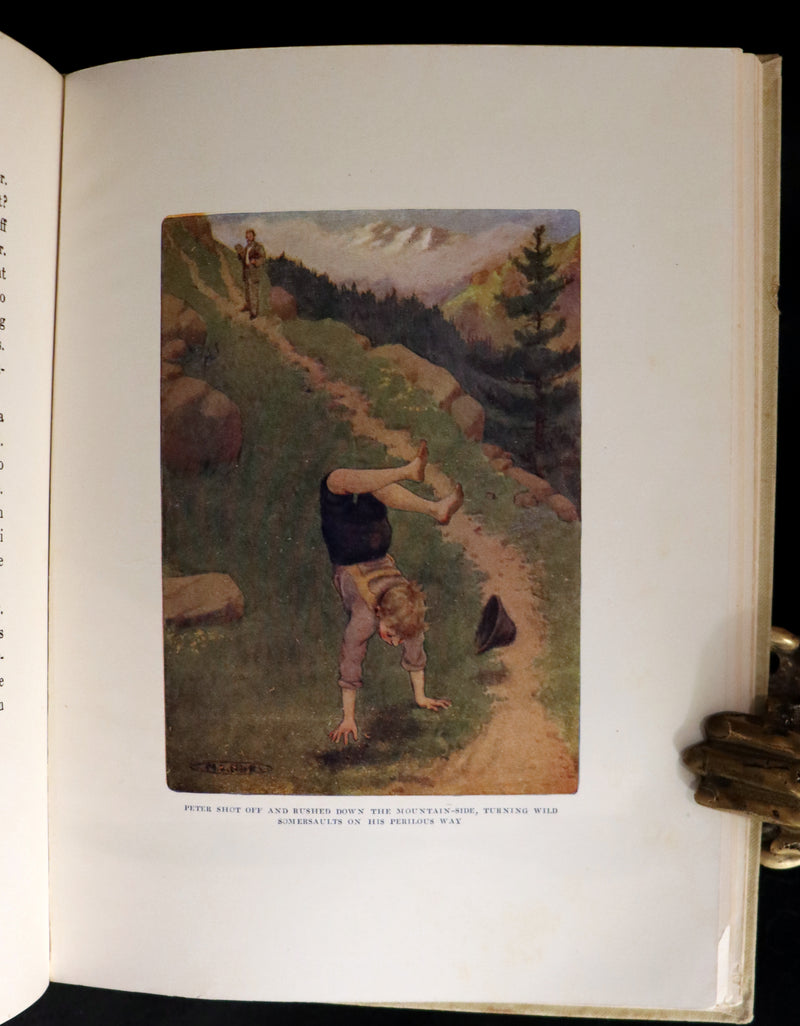 1919 Rare Book - HEIDI by Johanna Spyri illustrated in color by Maria L. Kirk. The Gift Edition.
