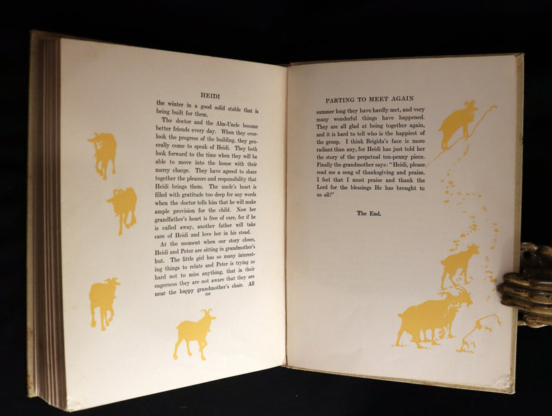 1919 Rare Book - HEIDI by Johanna Spyri illustrated in color by Maria L. Kirk. The Gift Edition.