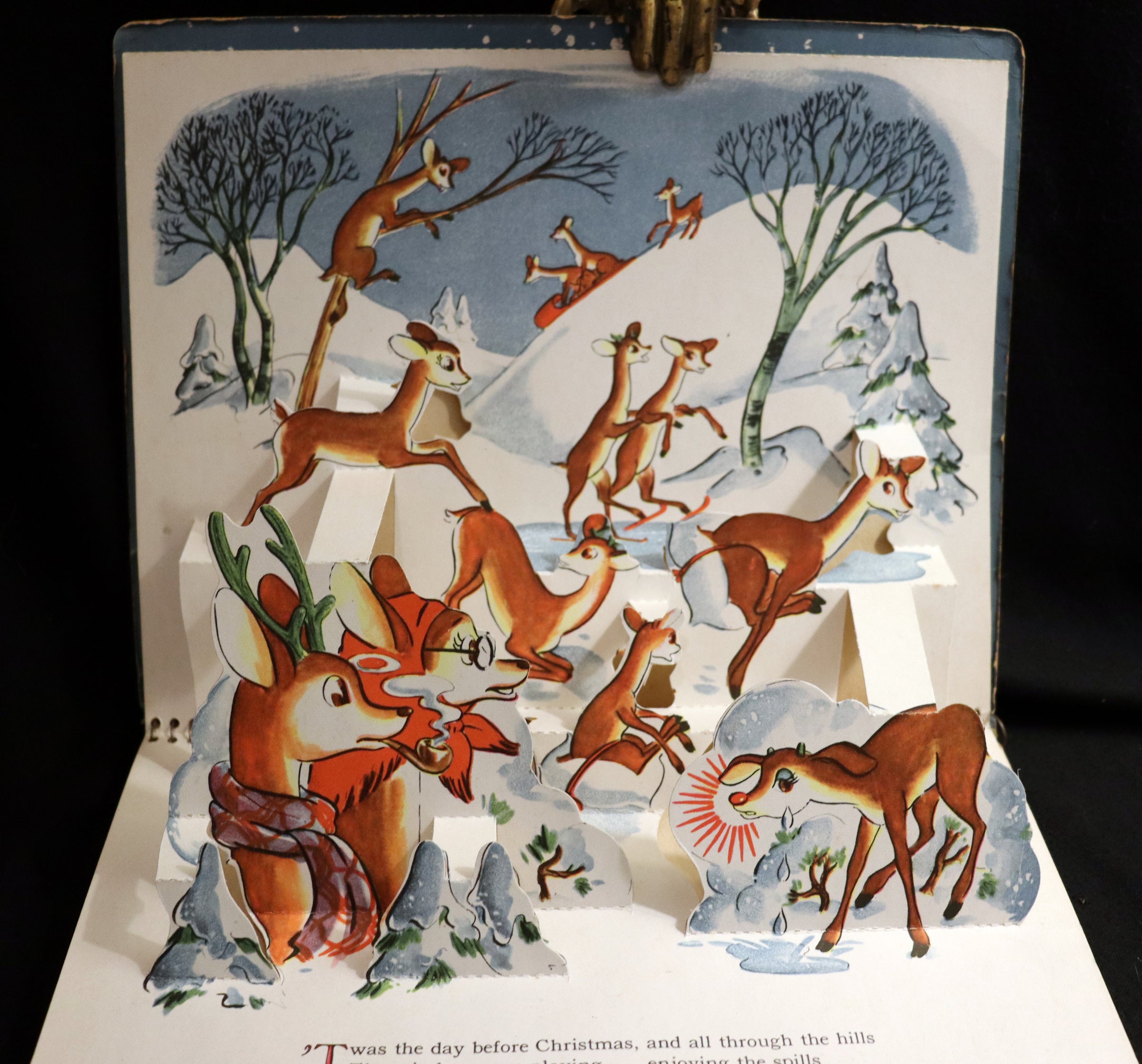 1950 Rare Pop-Up Edition - RUDOLPH The Red-Nosed Reindeer by Robert L ...