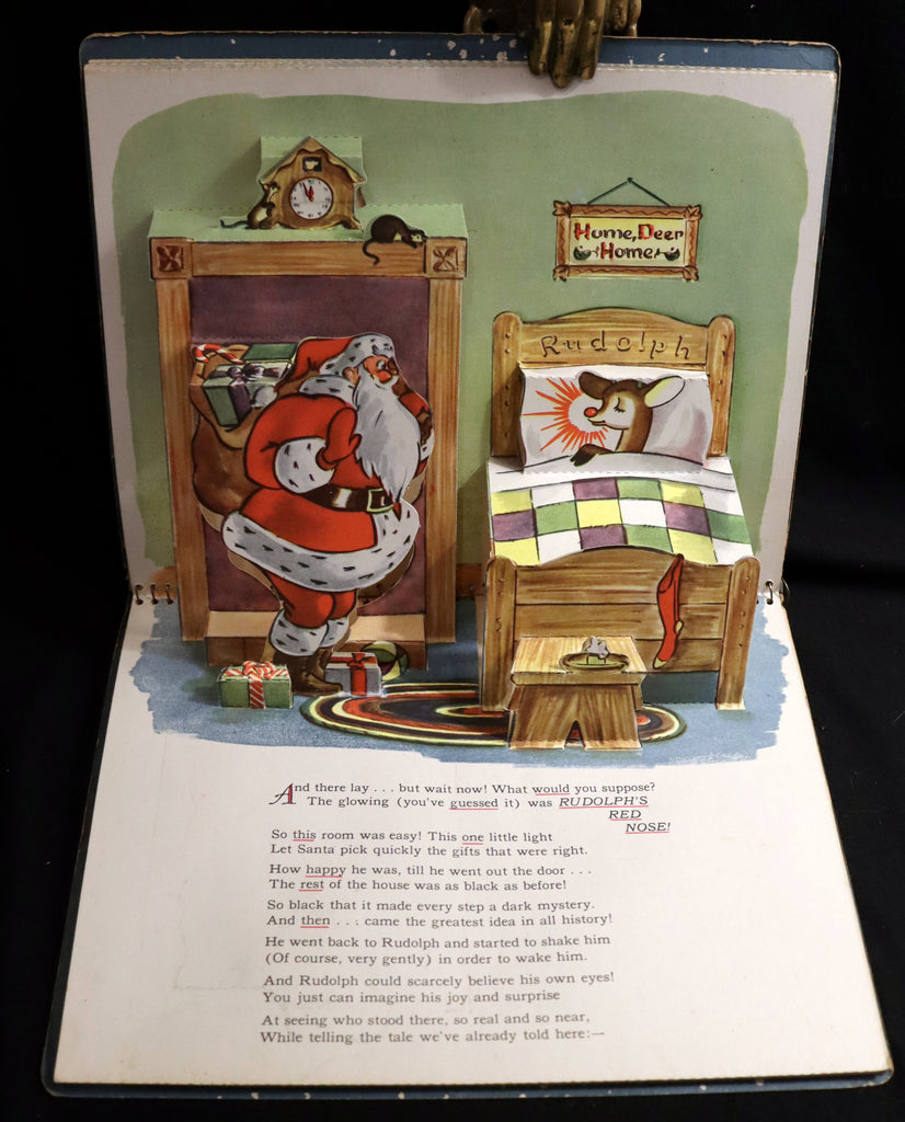 1950 Rare Pop-Up Edition - RUDOLPH The Red-Nosed Reindeer by