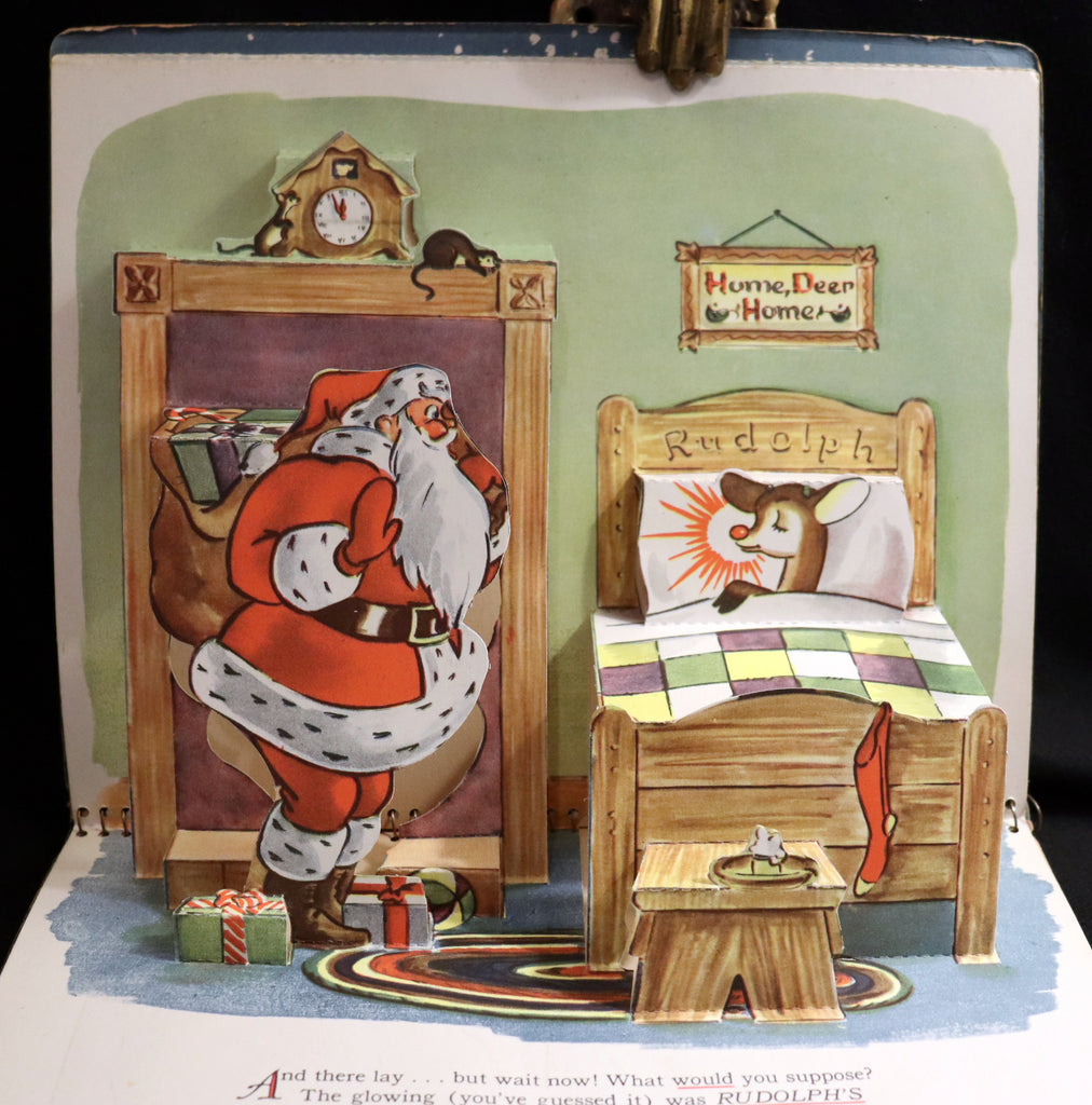 1950 Rare Pop-Up Edition - RUDOLPH The Red-Nosed Reindeer by