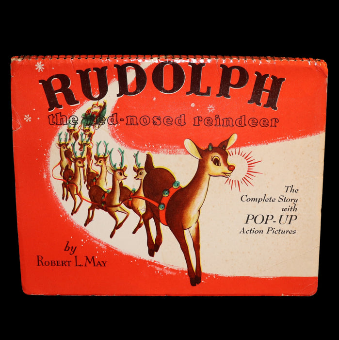 1950 Rare Pop-Up Edition - RUDOLPH The Red-Nosed Reindeer by Robert L. May, Illustrated by Marion Guild.