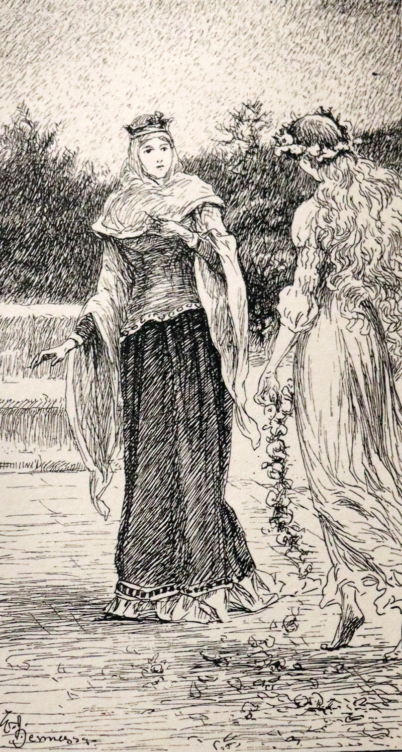 1892 Rare First Edition - AN ENCHANTED GARDEN, Fairy Stories by Mary Louisa Molesworth illustrated by William John Hennessy.