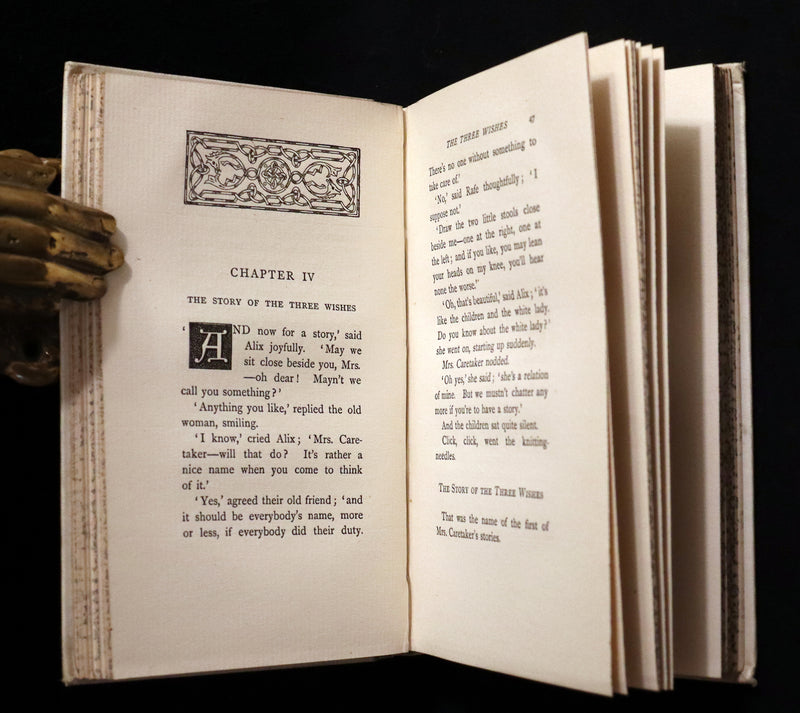 1892 Rare First Edition - AN ENCHANTED GARDEN, Fairy Stories by Mary Louisa Molesworth illustrated by William John Hennessy.