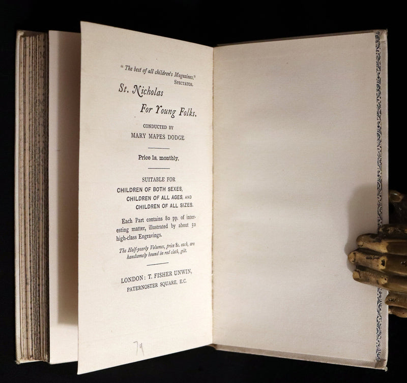 1892 Rare First Edition - AN ENCHANTED GARDEN, Fairy Stories by Mary Louisa Molesworth illustrated by William John Hennessy.