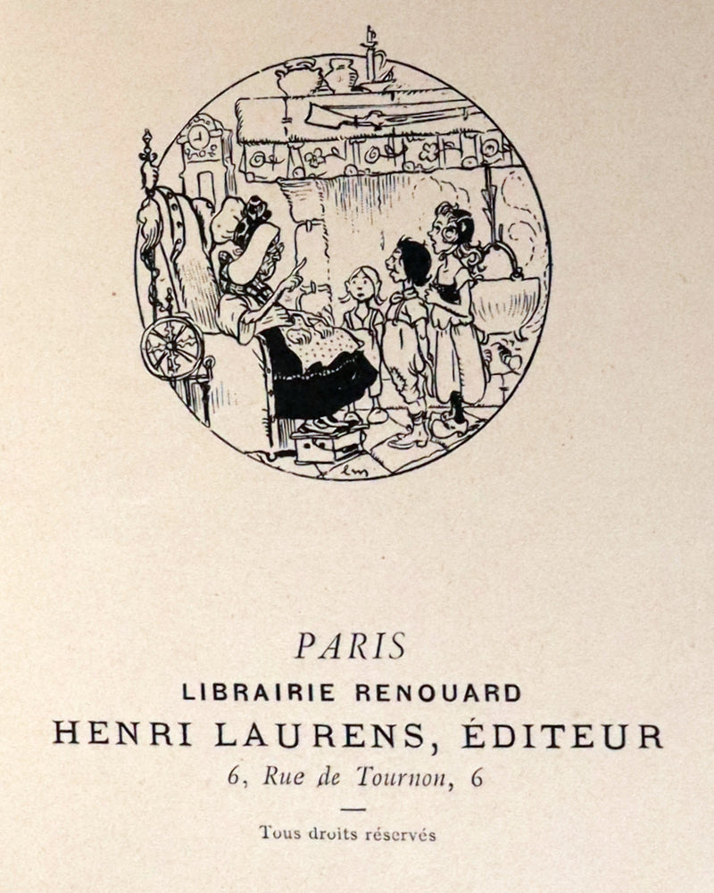 1890 Rare French Book - LES CONTES DE PERRAULT - Fairy Tales by Charles Perrault.