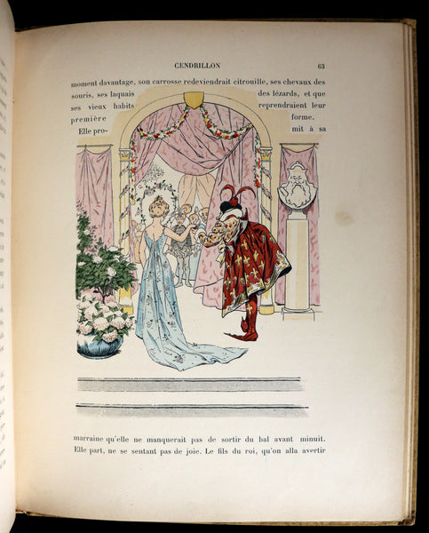 1890 Rare French Book - LES CONTES DE PERRAULT - Fairy Tales by Charles Perrault.
