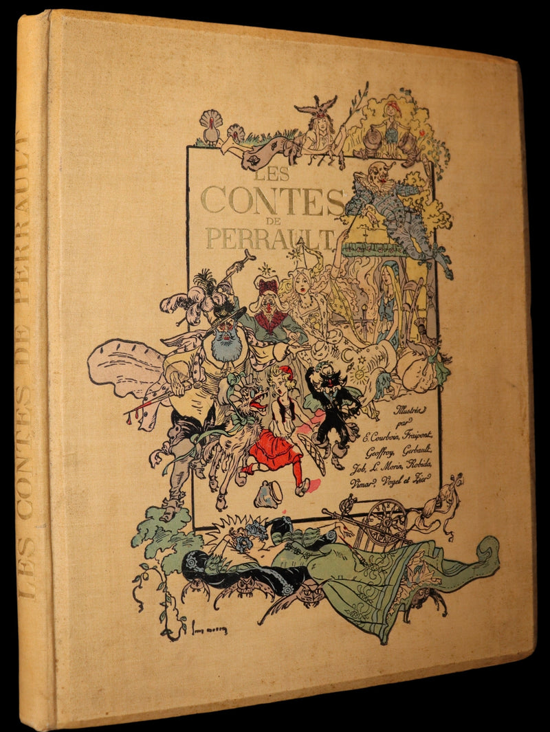 1890 Rare French Book - LES CONTES DE PERRAULT - Fairy Tales by Charles Perrault.