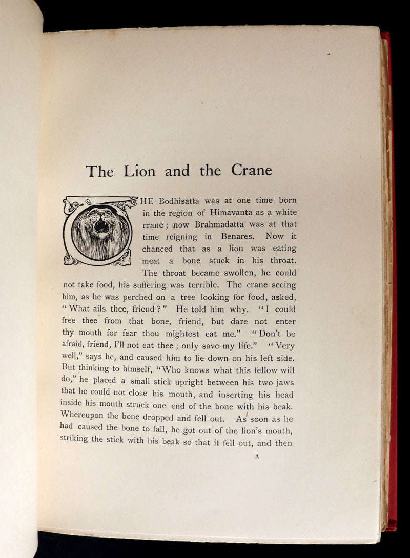 1892 Rare First Edition - INDIAN Fairy Tales by Joseph Jacobs illustrated by John D. Batten.