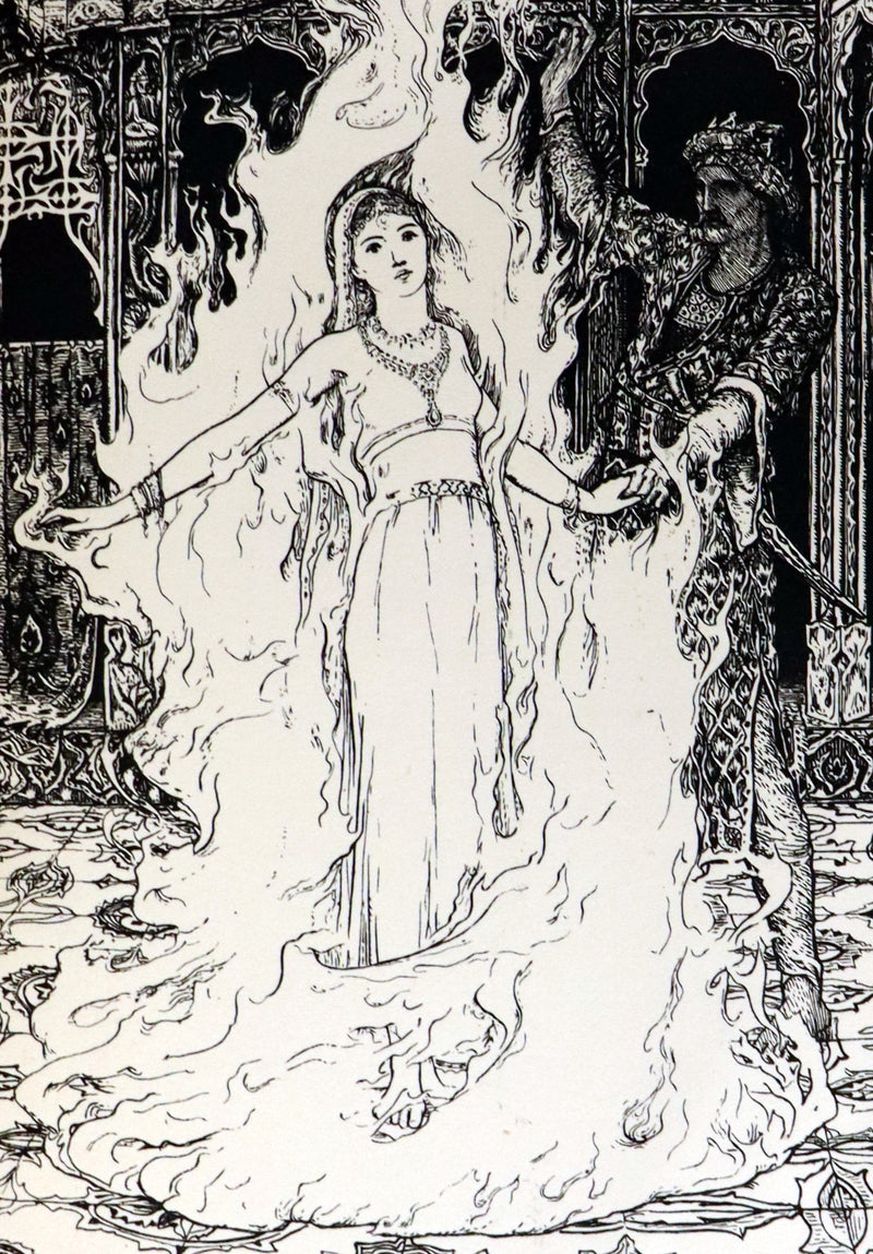 1892 Rare First Edition - INDIAN Fairy Tales by Joseph Jacobs illustrated by John D. Batten.