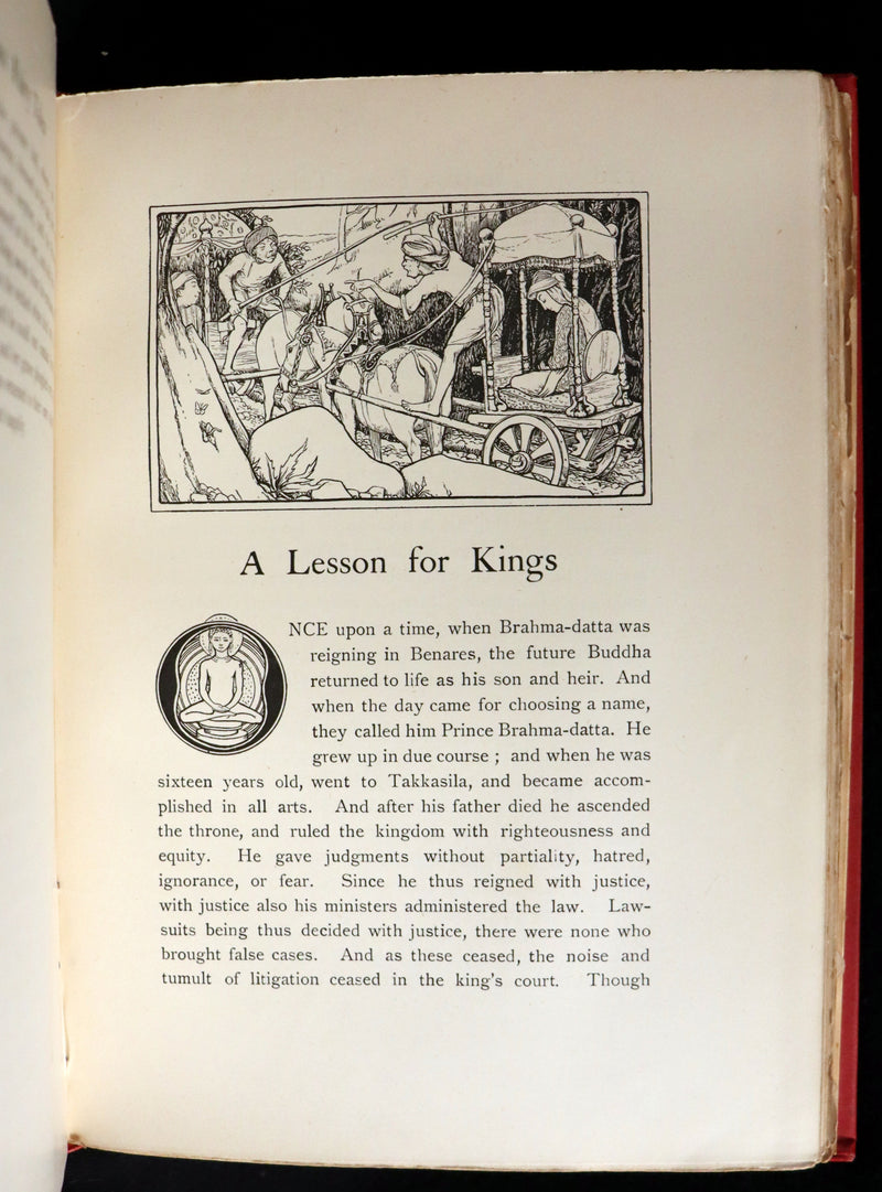 1892 Rare First Edition - INDIAN Fairy Tales by Joseph Jacobs illustrated by John D. Batten.