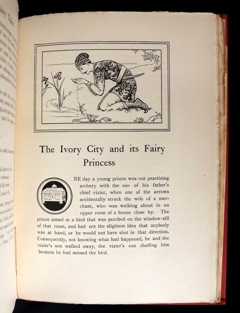1892 Rare First Edition - INDIAN Fairy Tales by Joseph Jacobs illustrated by John D. Batten.