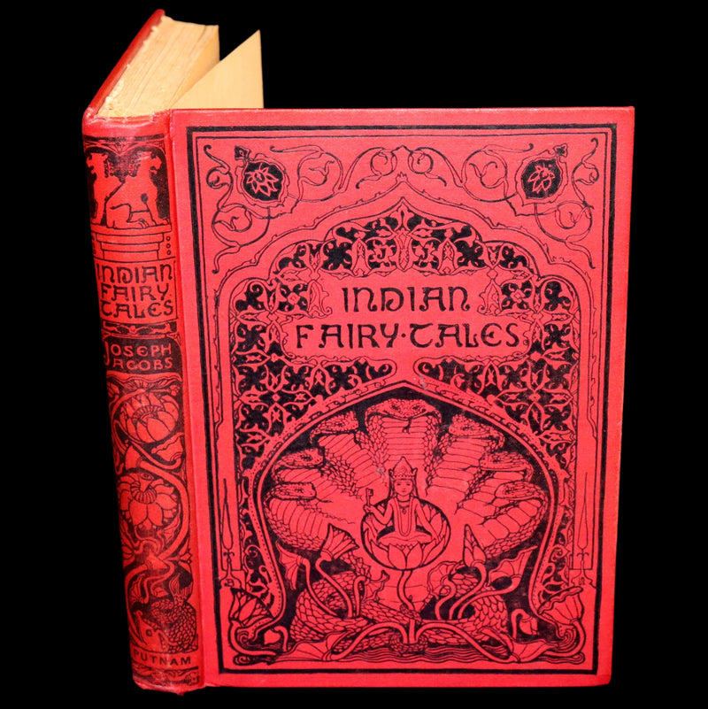 1892 Rare First Edition - INDIAN Fairy Tales by Joseph Jacobs illustrated by John D. Batten.