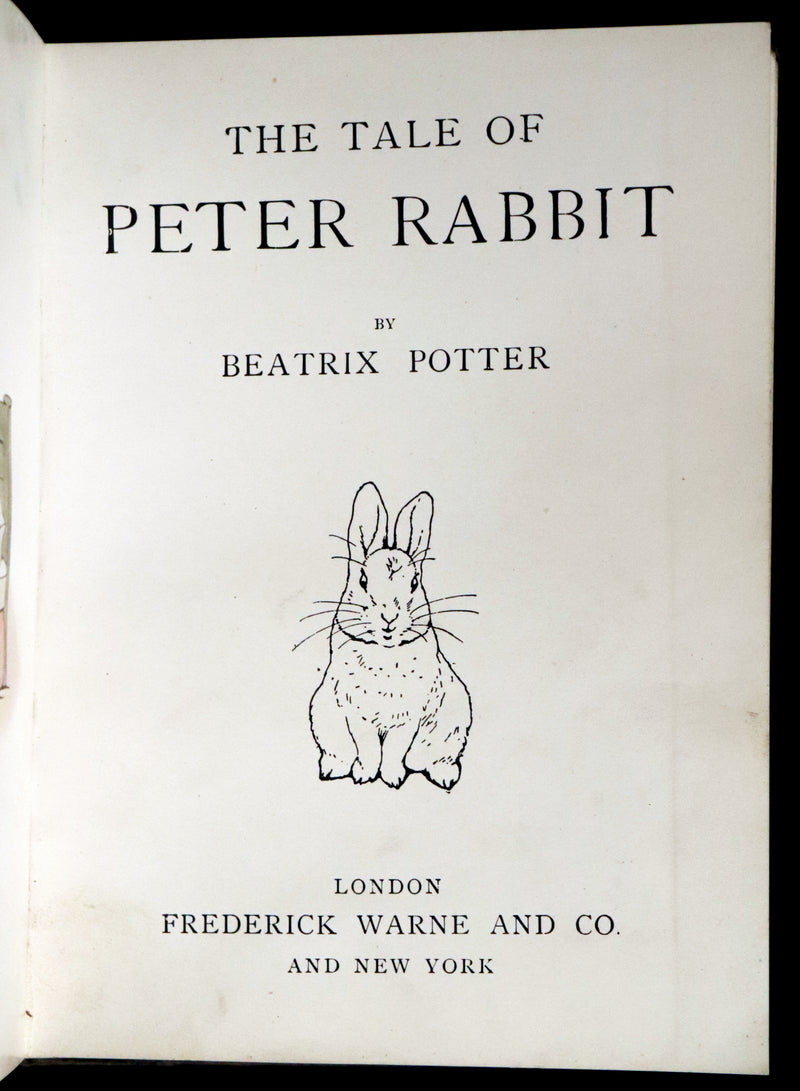 1904 Rare Early Printing - THE TALE OF PETER RABBIT illustrated by Beatrix Potter.