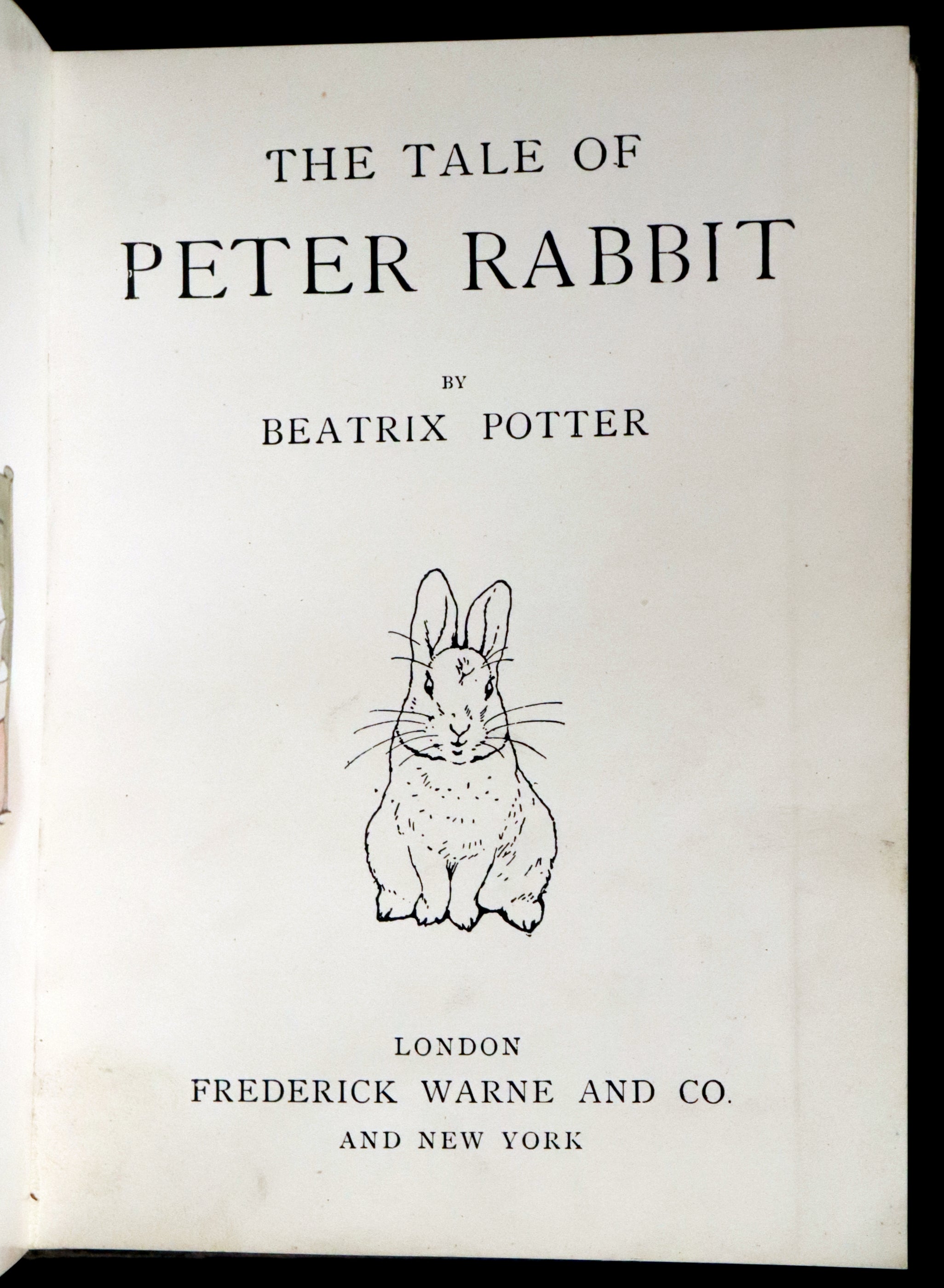 1904 Rare Early Printing - THE TALE OF PETER RABBIT illustrated by Bea ...