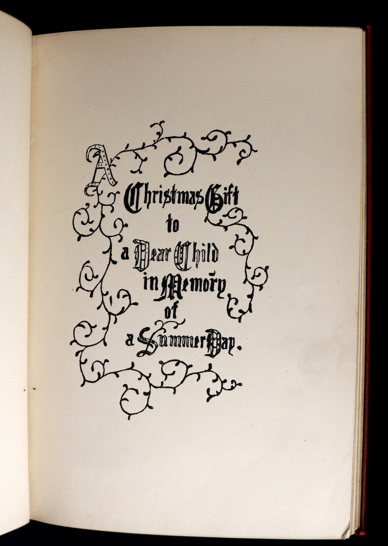 1886 Rare First Edition - Alice's Adventures Under Ground illustrated by Lewis Carroll.