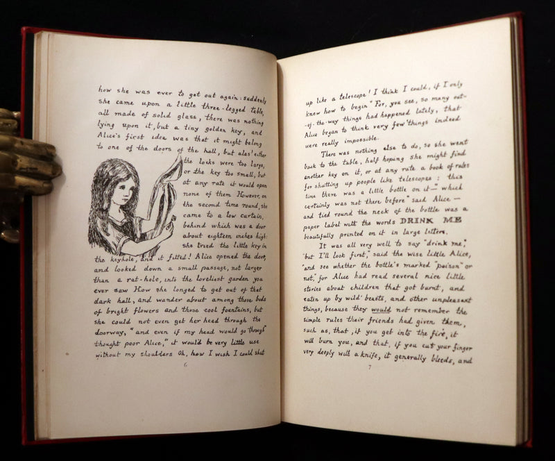 1886 Rare First Edition - Alice's Adventures Under Ground illustrated by Lewis Carroll.
