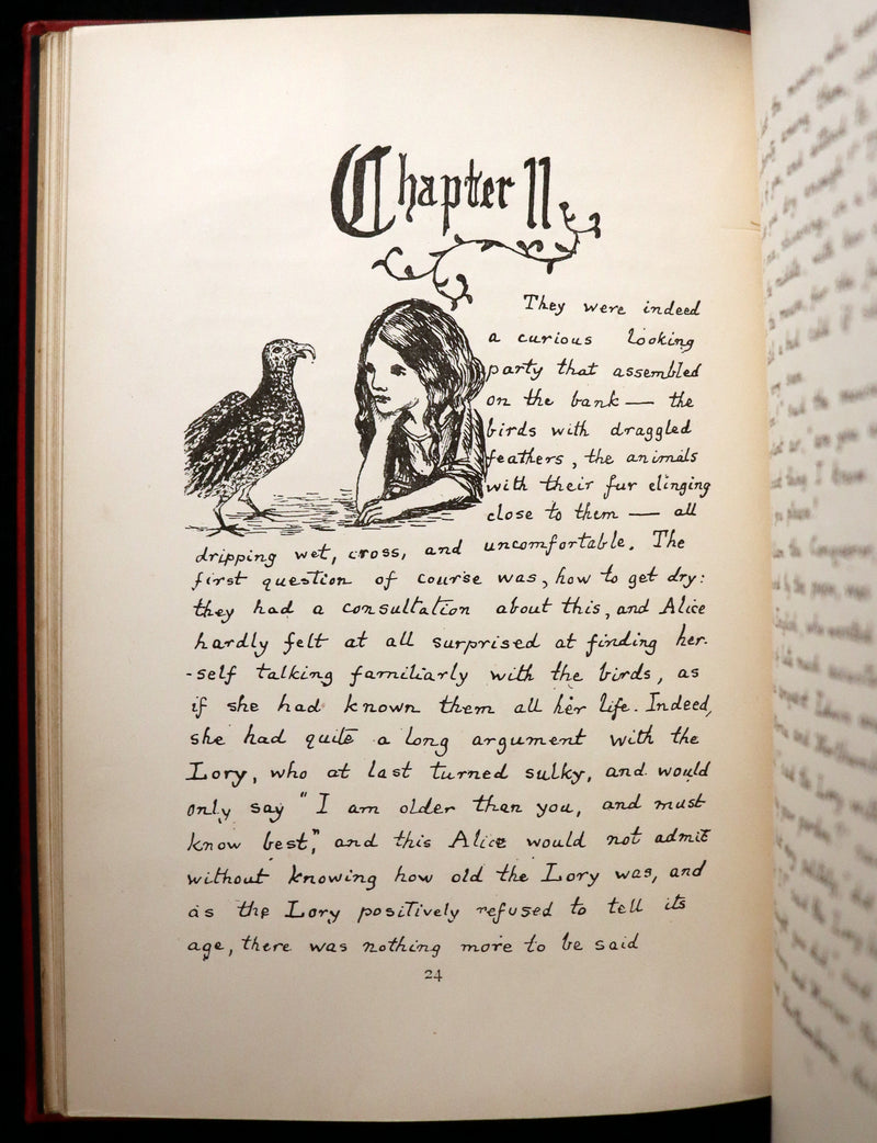 1886 Rare First Edition - Alice's Adventures Under Ground illustrated by Lewis Carroll.