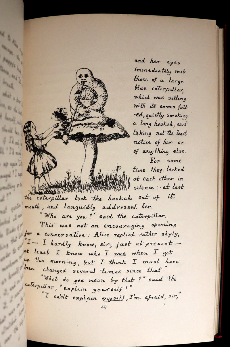 1886 Rare First Edition - Alice's Adventures Under Ground illustrated by Lewis Carroll.