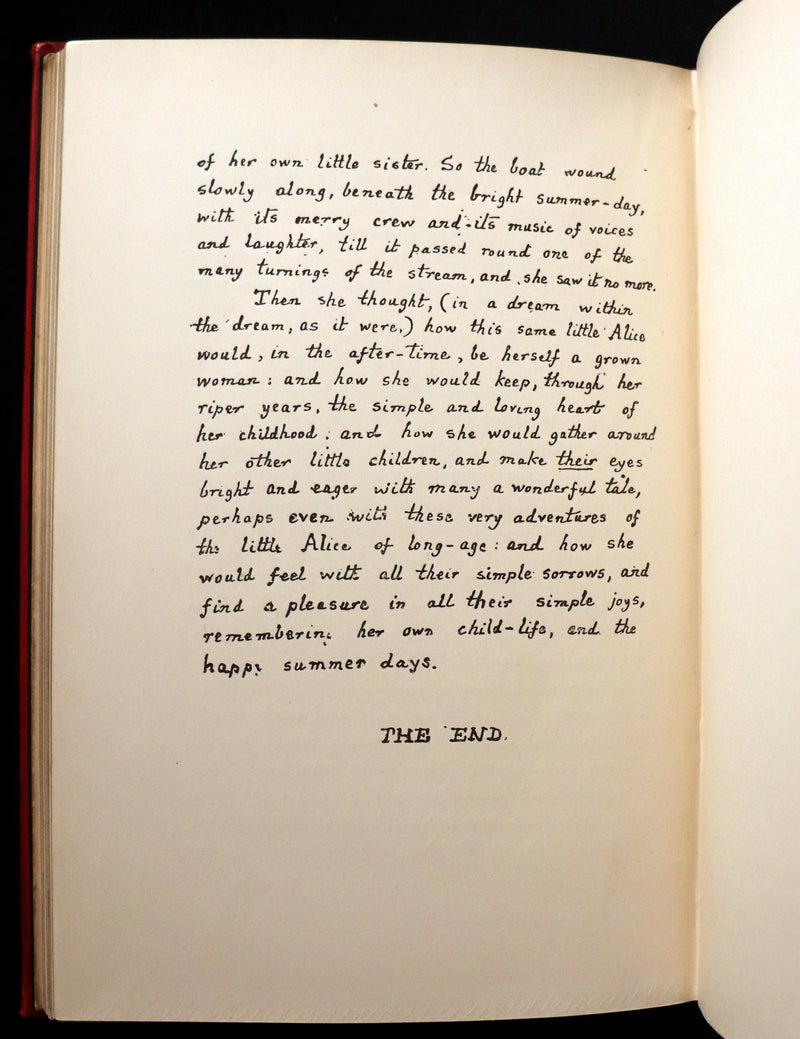 1886 Rare First Edition - Alice's Adventures Under Ground illustrated by Lewis Carroll.