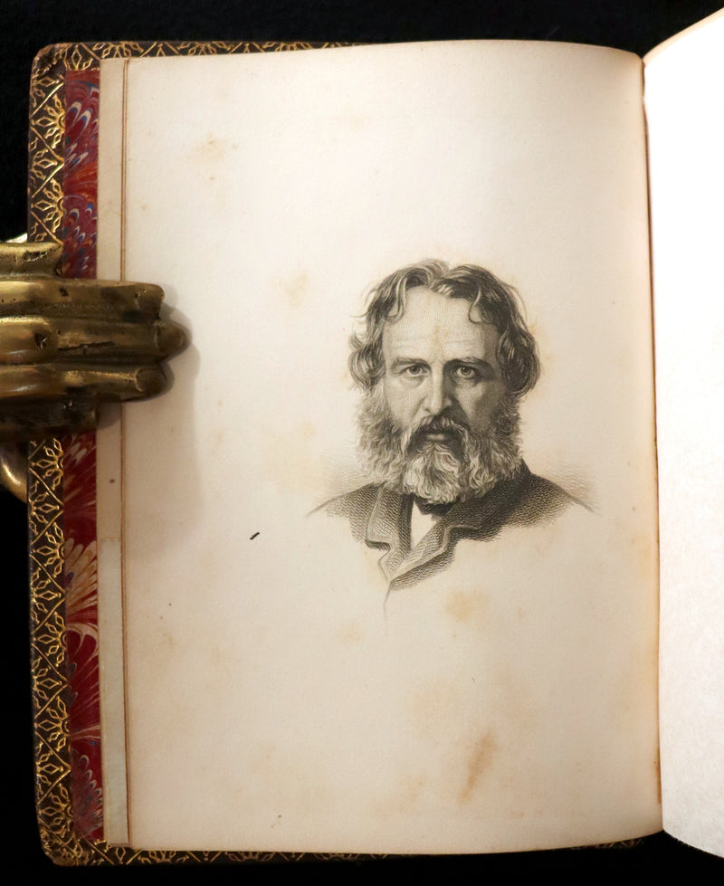 1870 Rare with Longfellow Signature - The Poetical Works of Henry Wadsworth Longfellow.