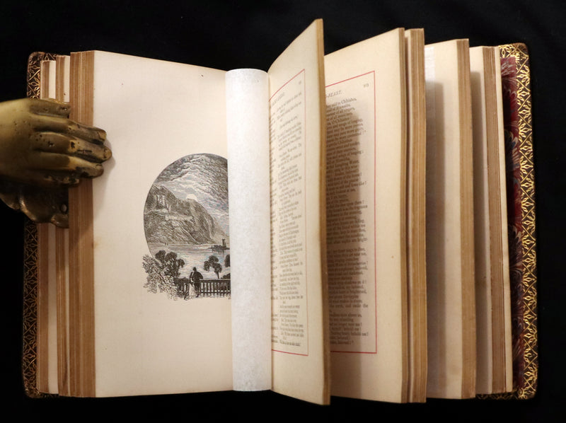 1870 Rare with Longfellow Signature - The Poetical Works of Henry Wadsworth Longfellow.