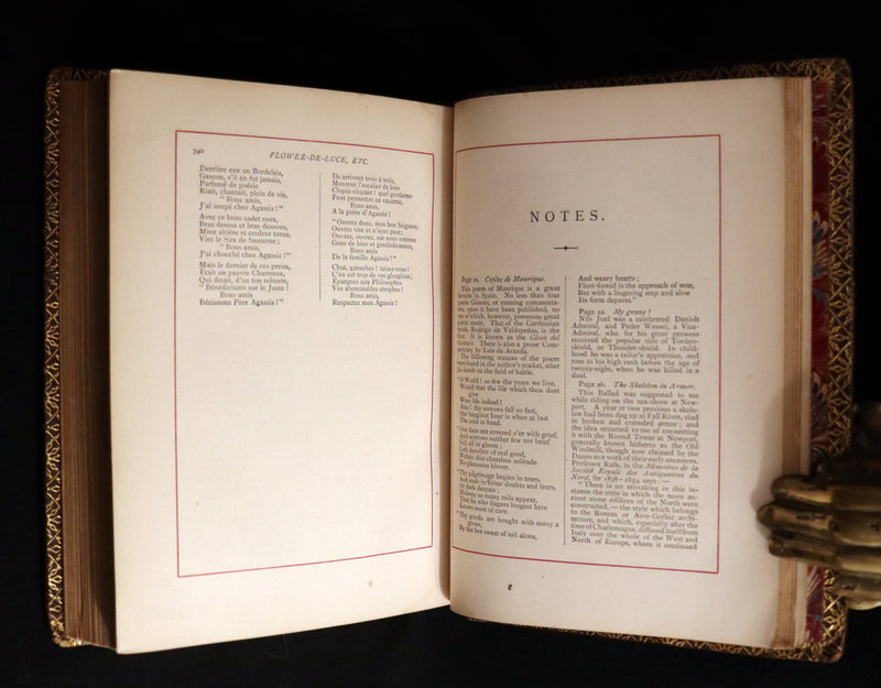 1870 Rare with Longfellow Signature - The Poetical Works of Henry Wadsworth Longfellow.