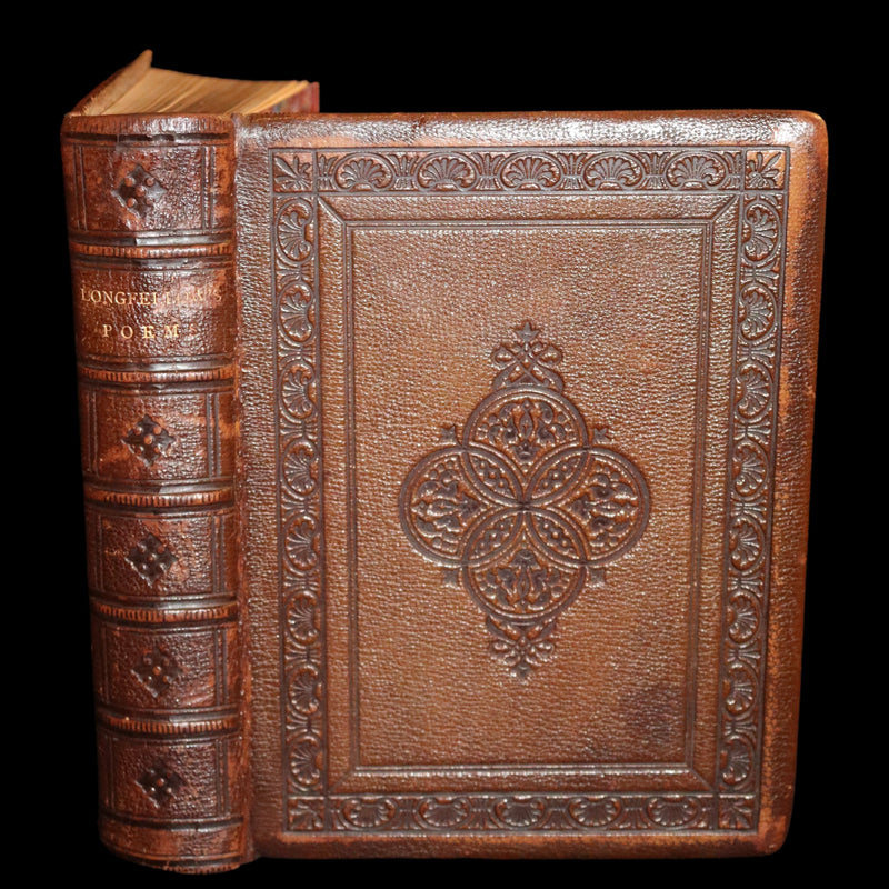 1870 Rare with Longfellow Signature - The Poetical Works of Henry Wadsworth Longfellow.
