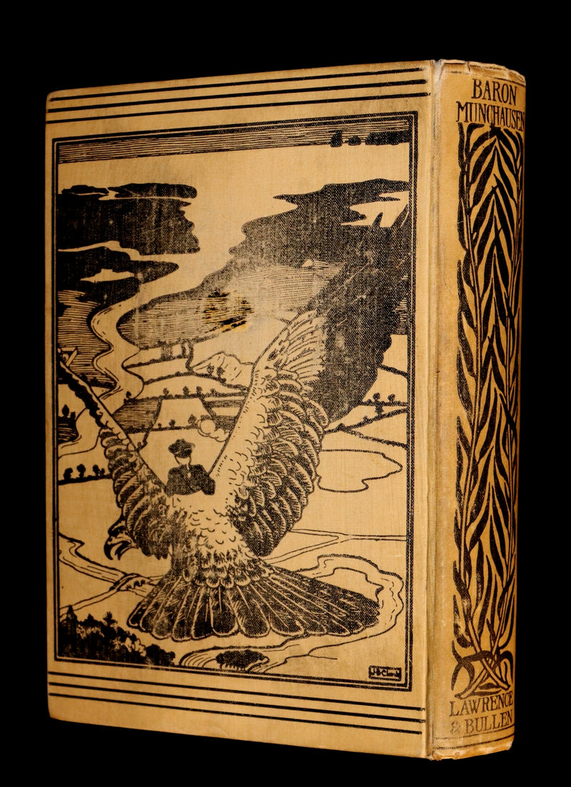 1895 First Edition illustrated by Strang & Clark - The Surprising Adventures of Baron MUNCHAUSEN.
