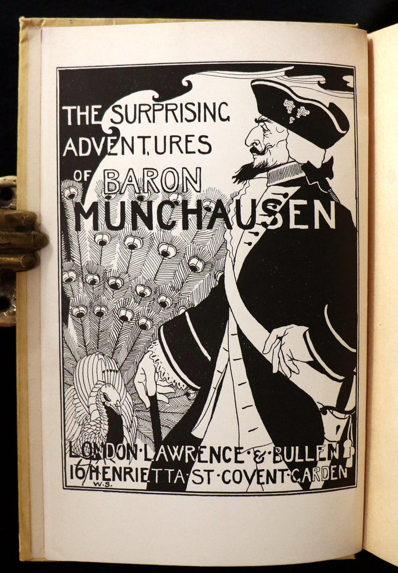 1895 First Edition illustrated by Strang & Clark - The Surprising Adventures of Baron MUNCHAUSEN.