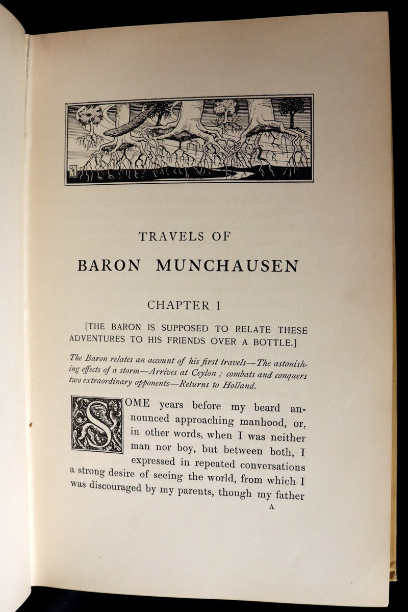 1895 First Edition illustrated by Strang & Clark - The Surprising Adventures of Baron MUNCHAUSEN.