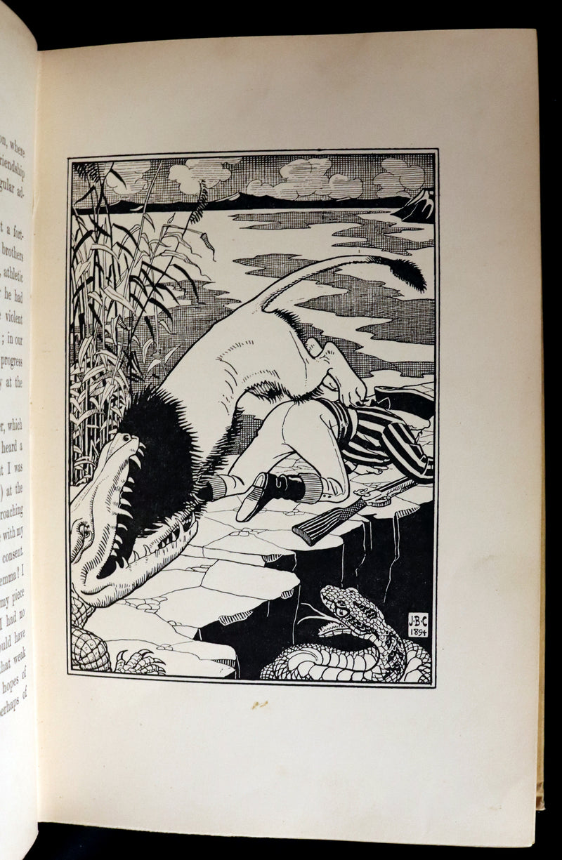 1895 First Edition illustrated by Strang & Clark - The Surprising Adventures of Baron MUNCHAUSEN.