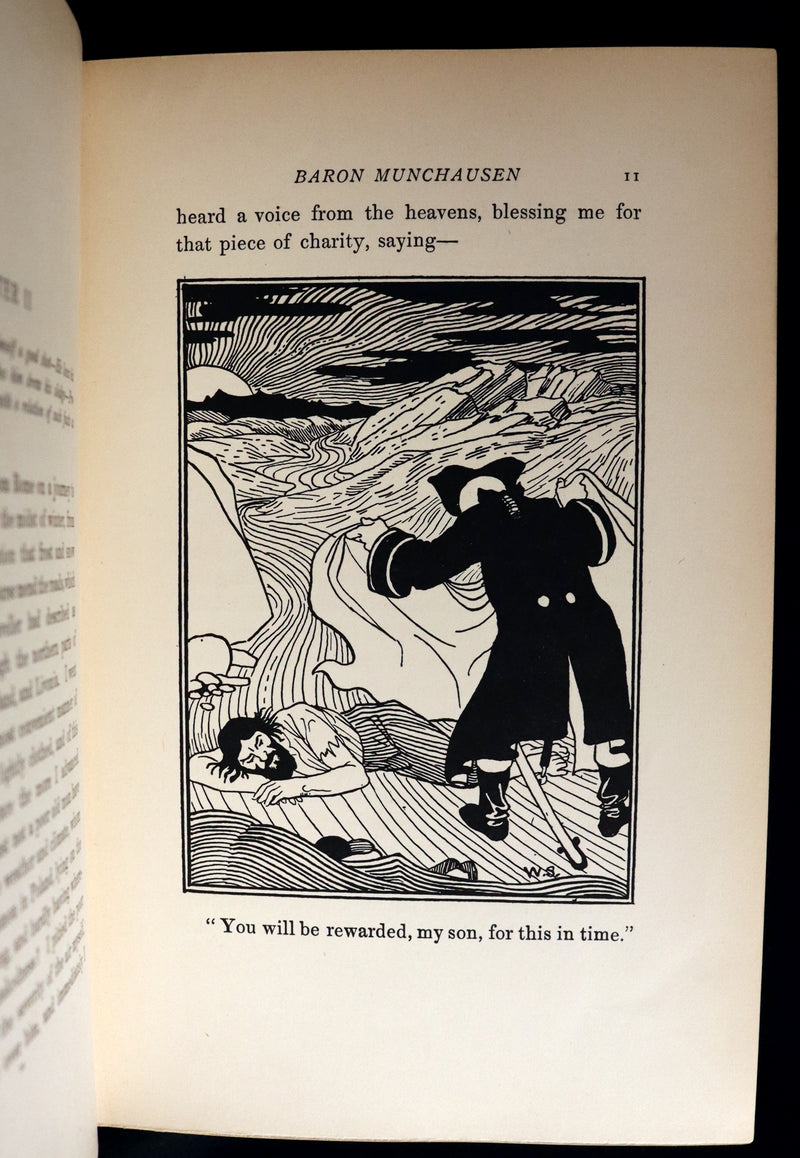 1895 First Edition illustrated by Strang & Clark - The Surprising Adventures of Baron MUNCHAUSEN.