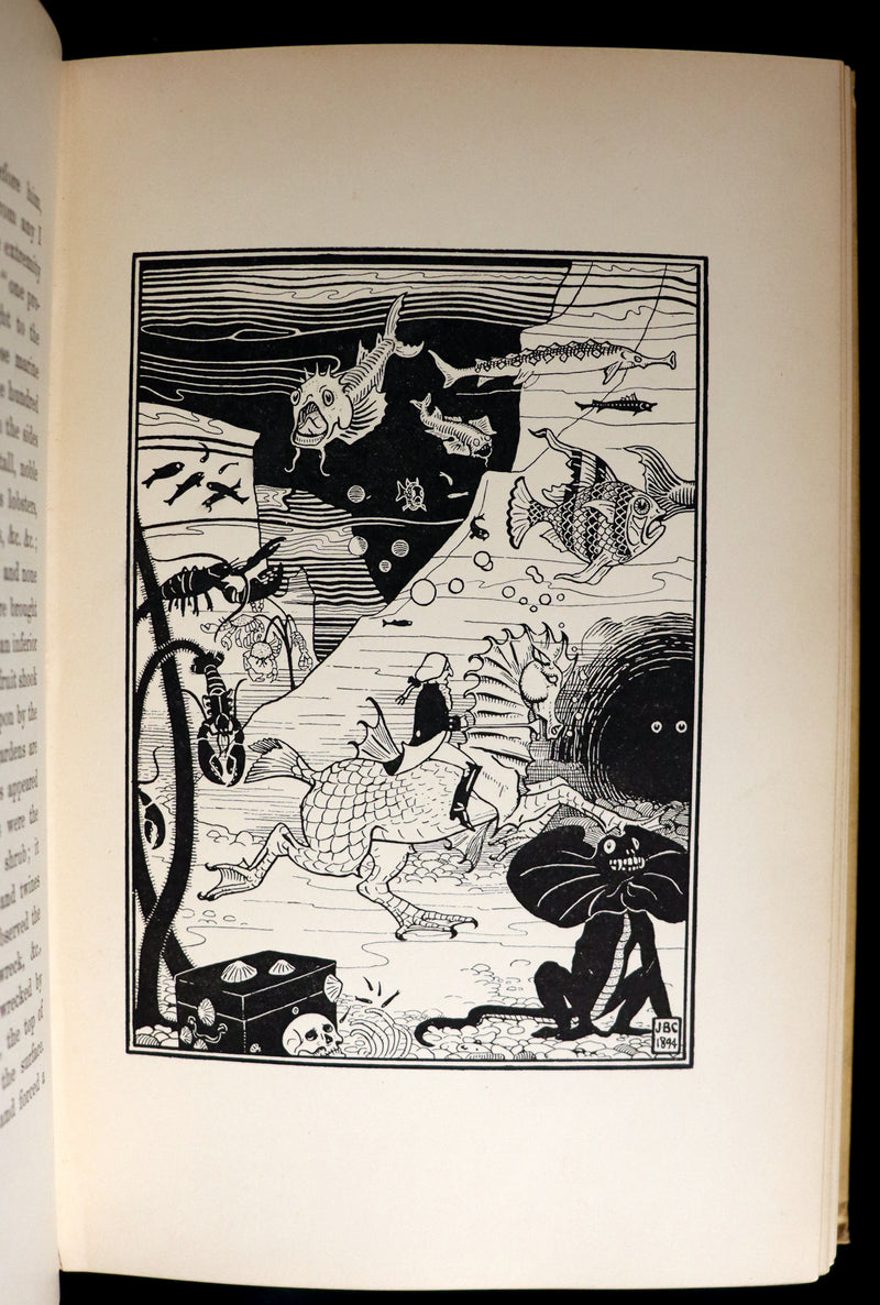 1895 First Edition illustrated by Strang & Clark - The Surprising Adventures of Baron MUNCHAUSEN.