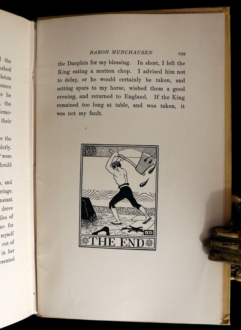 1895 First Edition illustrated by Strang & Clark - The Surprising Adventures of Baron MUNCHAUSEN.