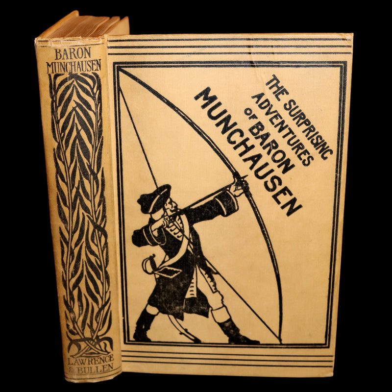 1895 First Edition illustrated by Strang & Clark - The Surprising Adventures of Baron MUNCHAUSEN.