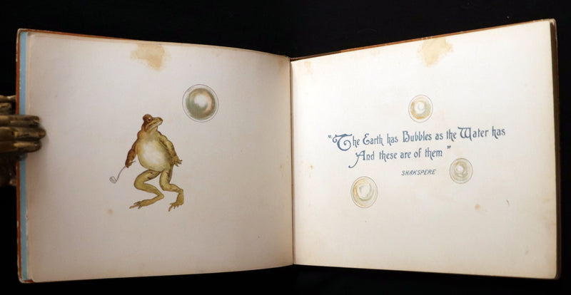 1887 Rare First Edition ~ BUBBLES A children's picture book with descriptive verses by A. M. Lockyer.