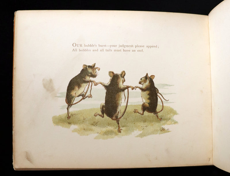 1887 Rare First Edition ~ BUBBLES A children's picture book with descriptive verses by A. M. Lockyer.