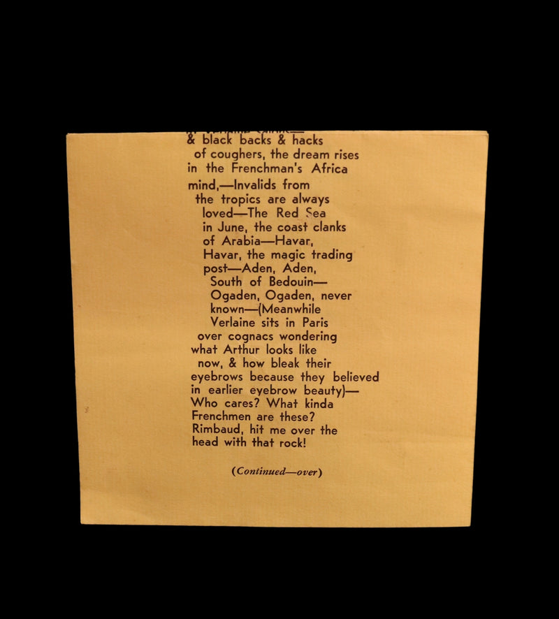 1960 Scarce First edition, First printing (priced 35c) - RIMBAUD by Jack KEROUAC.