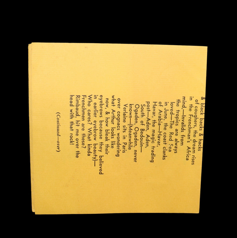 1960 Scarce First edition, First printing (priced 35c) - RIMBAUD by Jack KEROUAC.